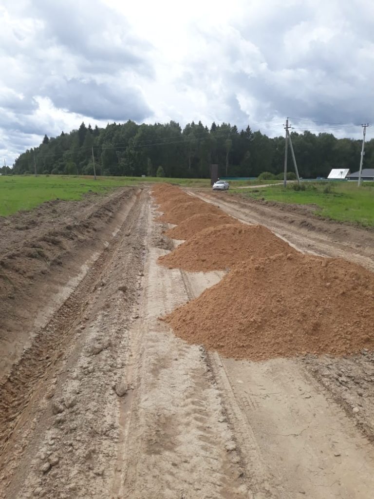 Строительство дорог в ДНП "Затесово"
